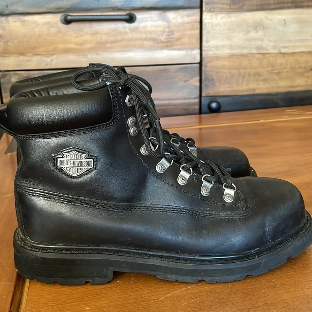 HARLEY Davidson Lace Up Boots Size 8.5